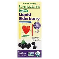 ChildLife Essentials, Organic Liquid Elderberry, 1 Year+, 4 fl oz (118 ml)