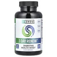 Zhou Nutrition, 3 Day Renew, Digestive Health Reset, 27 Veg Caps