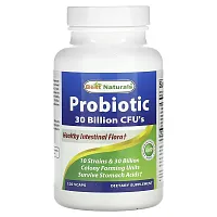 Best Naturals, Probiotic, 30 Billion CFU&#x27;s, 120 Vcaps