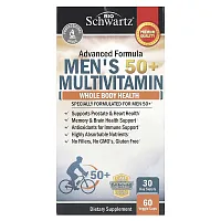 BioSchwartz, Men&#x27;s 50+ Multivitamin, 60 Veggie Caps