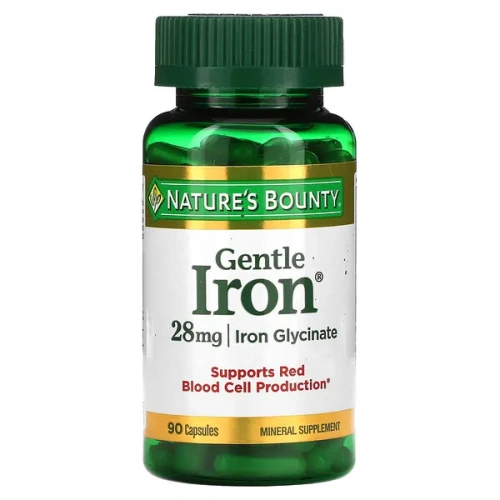 Nature&#x27;s Bounty, Gentle Iron, 28 mg, 90 Capsules