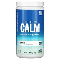 Natural Vitality, CALM, Magnesium Supplement Drink Mix, Original Unflavored, 16 oz (453 g)