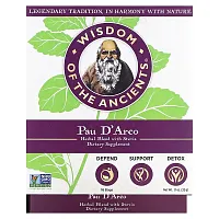 Wisdom Of The Ancient, Pau D&#x27;Arco, Herbal Blend with Stevia, 16 Bags, 1.1 oz (32 g)