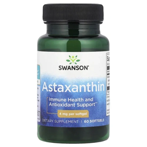 Swanson, Astaxanthin, 4 mg, 60 Softgels