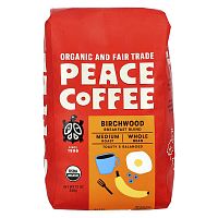 Peace Coffee, Organic Birchwood Breakfast Blend, Whole Bean, Medium Roast, 12 oz (340 g)