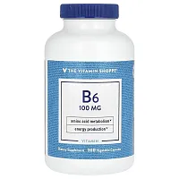 The Vitamin Shoppe, Vitamin B6, 100 mg, 300 Vegetable