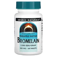 Source Naturals, Bromelain 2,000 GDU/Gram, 500 mg, 60 Tablets