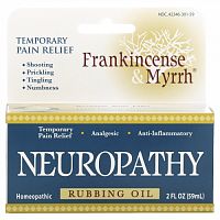 Frankincense & Myrrh, Frankincense & Myrrh, Neuropathy, болеутоляющее средство при нейропатии, масло для растирания, 59 мл (2 жидк. унции)