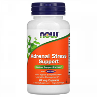 NOW Foods, Super Cortisol Support, препарат для поддержания уровня кортизола, 90 растительных капсул