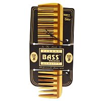 Bass Brushes, Большой деревянный гребень, комбинация с редкими/частыми зубьями