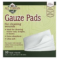 All Terrain, Gauze Pads, 10 Pads