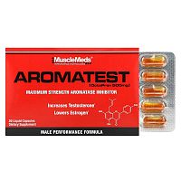 MuscleMeds, Aromatest, 500 mg, 30 Liquid Capsules