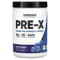 Nutricost, Performance, PRE-X, Xtreme Pre-Workout Complex, Blue Raspberry, 1 lb (447 g)