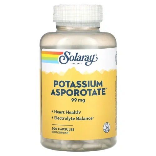 Solaray, Potassium Asporotate, 99 mg, 200 Capsules