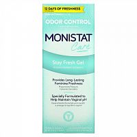 Monistat, Care, контроль запаха, гель Stay Fresh, 4 предварительно заполненных геля-аппликатора, по 2,3 г (0,08 унции)