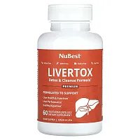 NuBest, Livertox, 60 Vegetarian Capsules