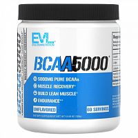 EVLution Nutrition, BCAA5000, без вкусовых добавок, 300 г (10,58 унции)