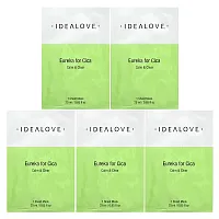 Idealove, Eureka for Cica, Calm &amp; Clear, 5 Beauty Sheet Masks, 0.85 fl oz (25 ml) Each