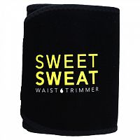 Sports Research, Триммер для талии Sweet Sweat, размер M, черный и желтый, 1 шт.