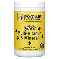 Charlie and Frank, Dog Multi-Vitamin &amp; Mineral, Supports Fresh Breath, 60 Soft Chews,  6.3 oz (180 g)