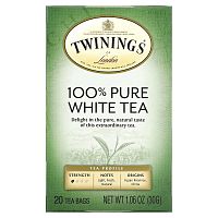 Twinings, 100% чистый белый чай, 20 чайных пакетиков по 1,06 унции (30 г)