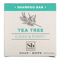 Soapbox, Tea Tree Shampoo Bar, Clean & Purify, 3.1 oz (87.5 g)