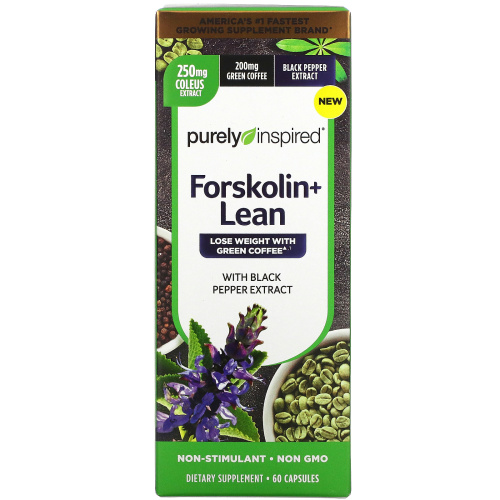 Purely Inspired, Forskolin + Lean, 60 Capsules