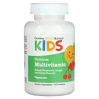 California Gold Nutrition, Kid&#x27;s Multivitamin Gummies, Strawberry, Orange, and Cherry, 60 Gummies