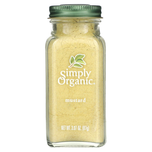 Simply Organic, Горчица, 3.07 унций (87 г)