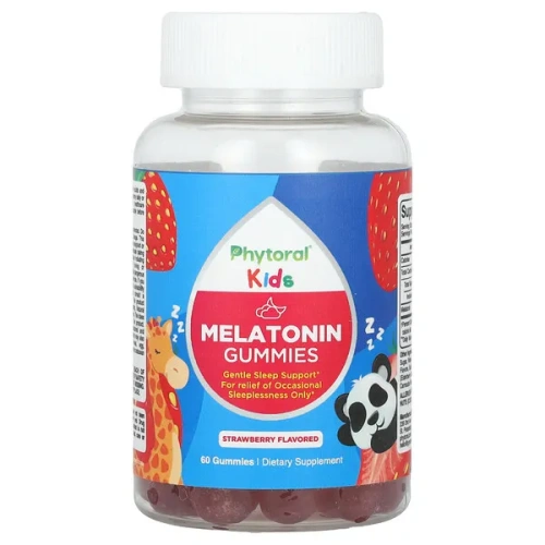 Phytoral, Kids, Melatonin Gummies, Strawberry , 60 Gummies