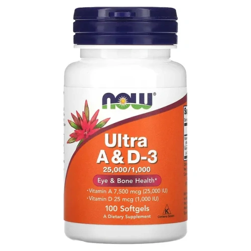 NOW Foods, Ultra A &amp; D3, 100 Softgels