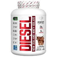 PERFECT Sports, Diesel, New Zealand Whey Isolate, Milk Chocolate, 5 lbs (2.27 kg)