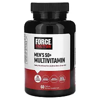 Force Factor, Men&#x27;s 50+ Multivitamin, 60 Tablets