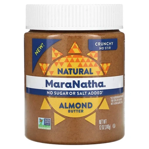 MaraNatha, Natural Almond Butter, Crunchy, 12 oz (340 g)