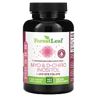 Forest Leaf, Myo &amp; D-Chiro Inositol, 120 Vegetable Capsules