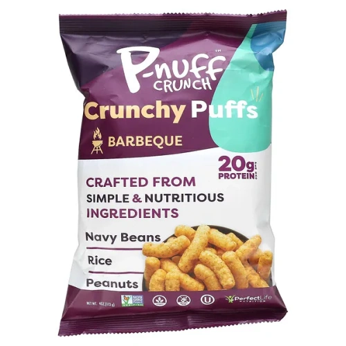 P-Nuff, Crunch, Crunchy Puffs, Barbeque, 4 oz (113 g)