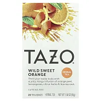 Tazo Teas, Herbal Tea, Wild Sweet Orange, Caffeine-Free, 20 Tea Bags, 1.58 oz (45 g)