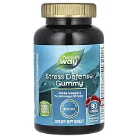 Nature&#x27;s Way, Stress Defense Gummy, Raspberry, 90 Gummies