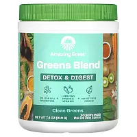 Amazing Grass, Greens Blend, Detox &amp; Digest, 7.4 oz (210 g)