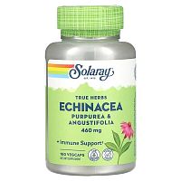 Solaray, True Herbs, Echinacea, 460 mg, 180 VegCaps