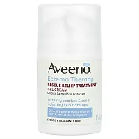 Aveeno, Eczema Therapy, Rescue Relief Treatment Gel Cream, Steroid &amp; Fragrance Free, 1.5 fl oz (44 ml)