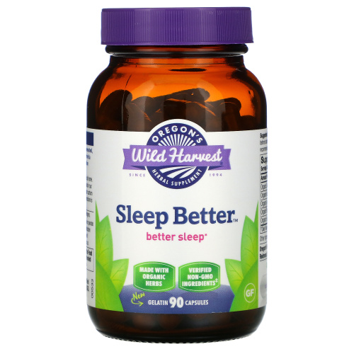 Oregon's Wild Harvest, Sleep Better, 90 желатиновых капсул