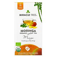 Miracle Tree, Moringa Organic Superfood Tea, Mango, Caffeine Free, 25 Tea Bags, 1.23 oz (37.5 g)