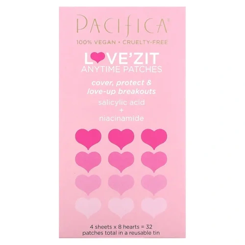 Pacifica, Love&#x27;Zit Anytime Patches, 32 Patches