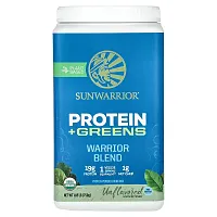 Sunwarrior, Warrior Blend, Protein + Greens, Unflavored, 1.65 lb (750 g)