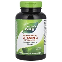 Nature&#x27;s Way, Vitamin C with Rose Hips, Extra Strength, 250 Capsules