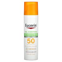 Eucerin, Oil Control, легкий солнцезащитный лосьон для лица, SPF 50, 75 мл (2,5 жидк. Унции)