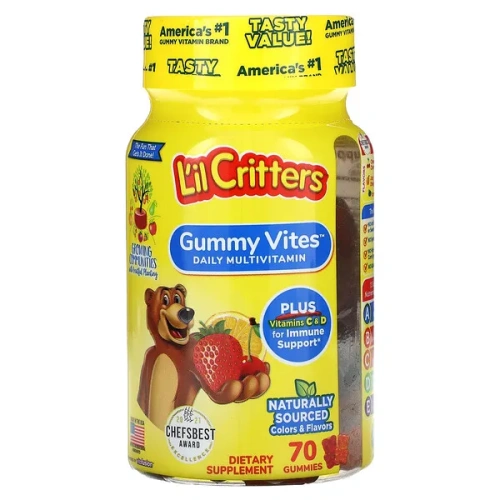 L&#x27;il Critters, Gummy Vites Daily Multivitamin, 70 Gummies