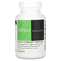 DaVinci Laboratories of Vermont, Black Currant Seed Oil, 180 Softgels