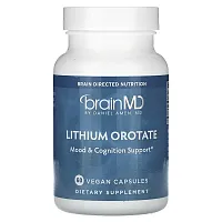 BrainMD, Lithium Orotate, 60 Vegan Capsules